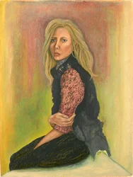 Außenseiter. Frau auf einem Sims, 2014